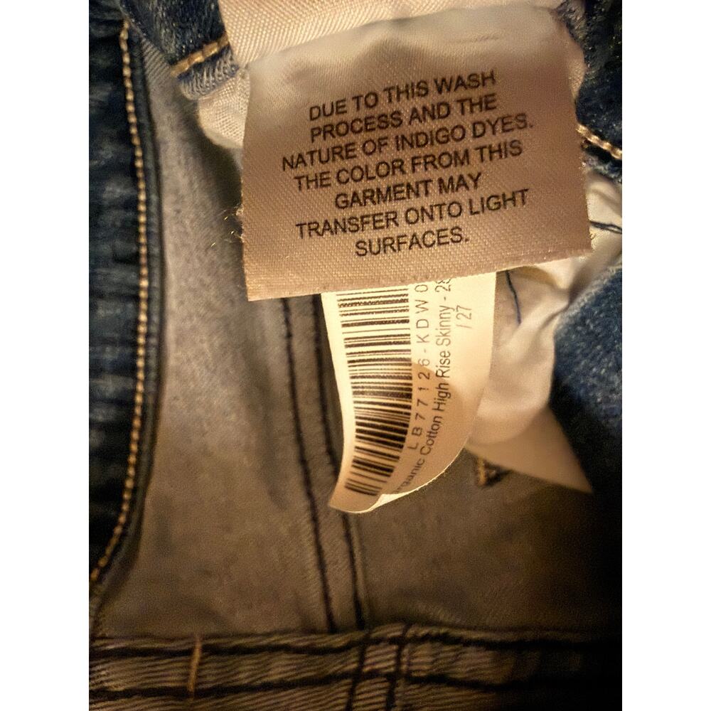 Quince Organic Cotton High Rise Skinny Jeans Medium Wash Size 27 - Picture 9 of 10